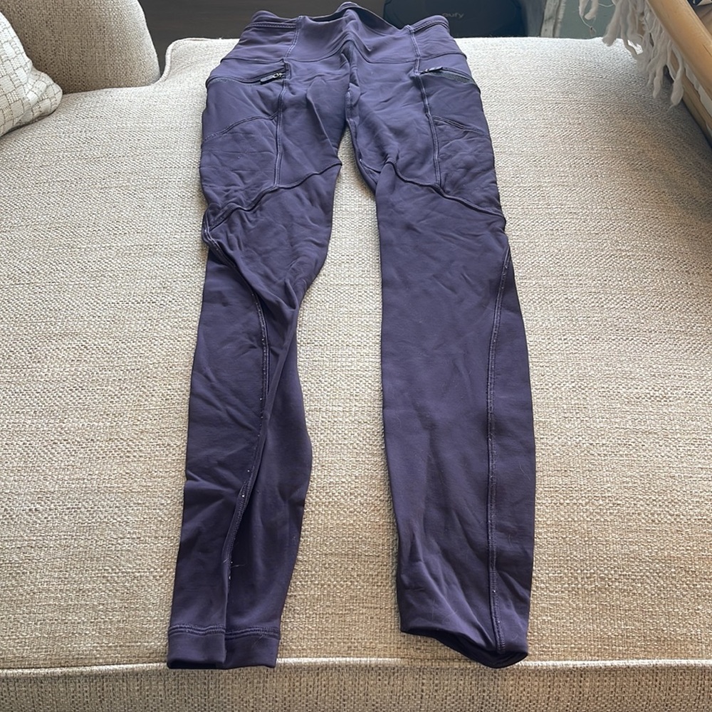 Lululemon purple winter leggings size 2